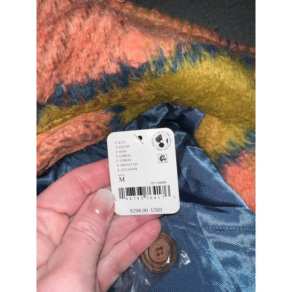 Free People Dalton Woolen Coat Size Medium MSRP $298 NWT (B120140) - Picture 12 of 14